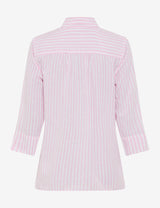 Vicki Rose Quartz Striped Linen Shirt | Brax