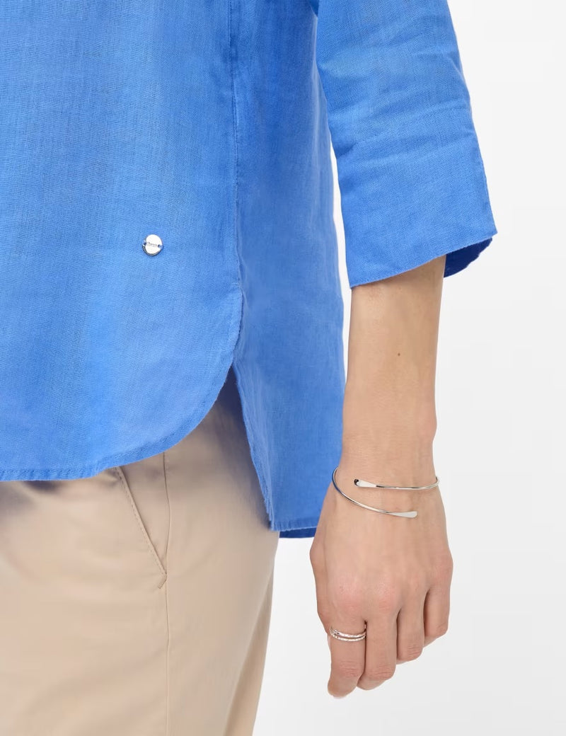 Vicki Sapphire Blue Linen Shirt | Brax