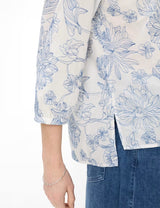 Vicki Blue Floral Shirt | Brax