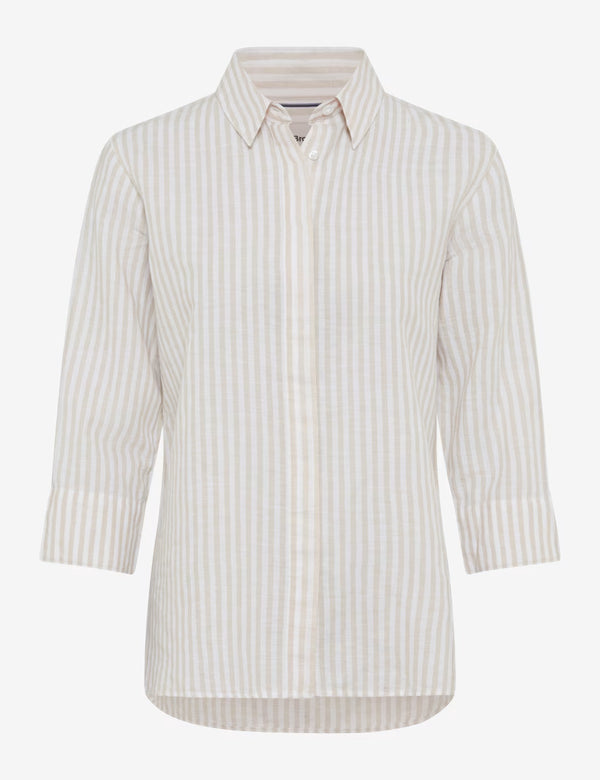 Vicki Almond Striped Linen Shirt | Brax