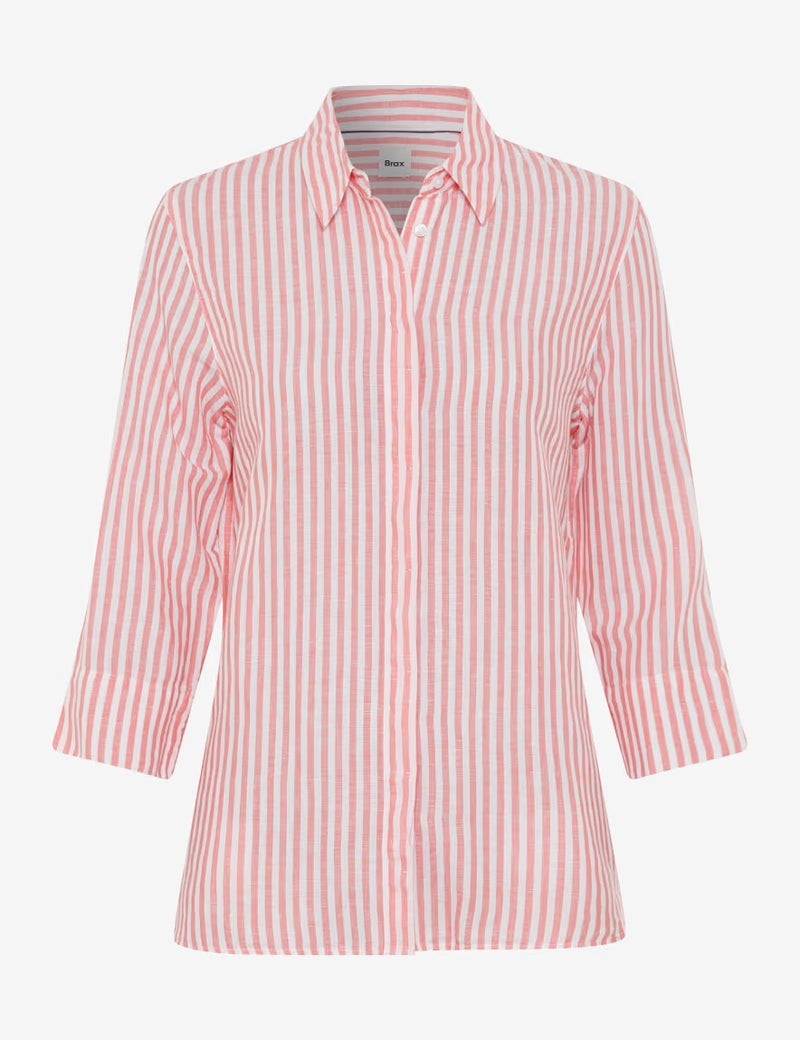 Vicki Watermelon Striped Linen Shirt | Brax