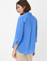 Vicki Sapphire Blue Linen Shirt | Brax