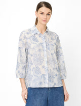 Vicki Blue Floral Shirt | Brax