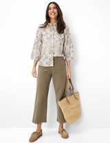 Vicki Mocha Floral Shirt | Brax