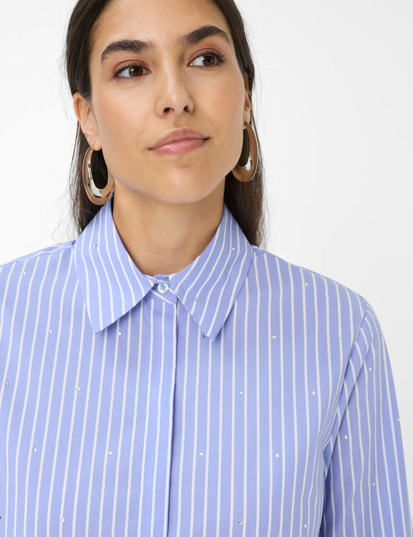 Viki Sparkle Blue Striped Shirt | Brax