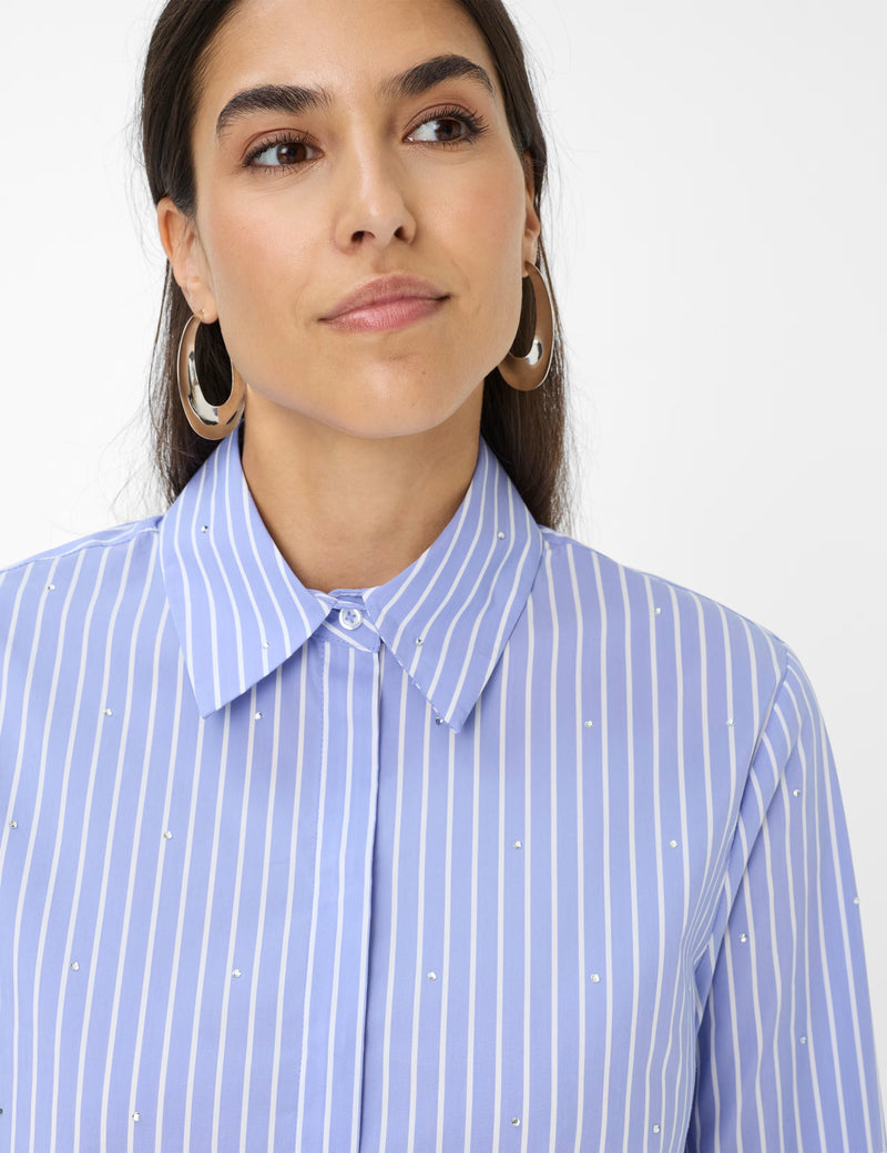Viki Sparkle Blue Striped Shirt | Brax