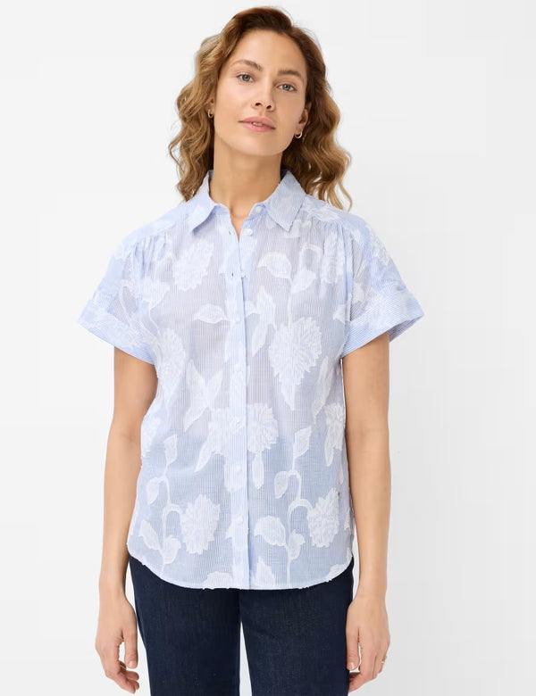 Viv Blue Splash Short Sleeve Shirt | Brax