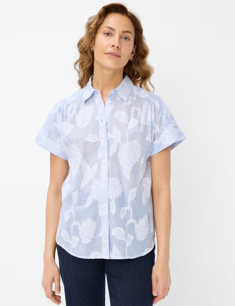 Viv Blue Splash Short Sleeve Shirt | Brax