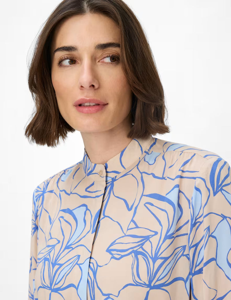 Vivi Almond Patterned Blouse | Brax