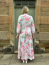 The Liza Linen Maxi Dress in Wisteria | Sartoria Saracena