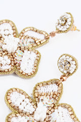 WHITE FLOWER EARRING