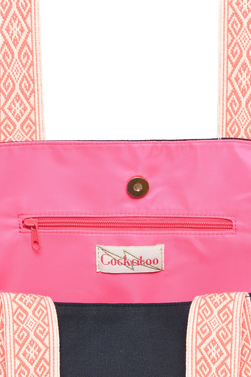 LARGE NAVY TOTE BAG