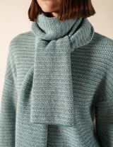 Ascain Scarf in Celeste | Saint James