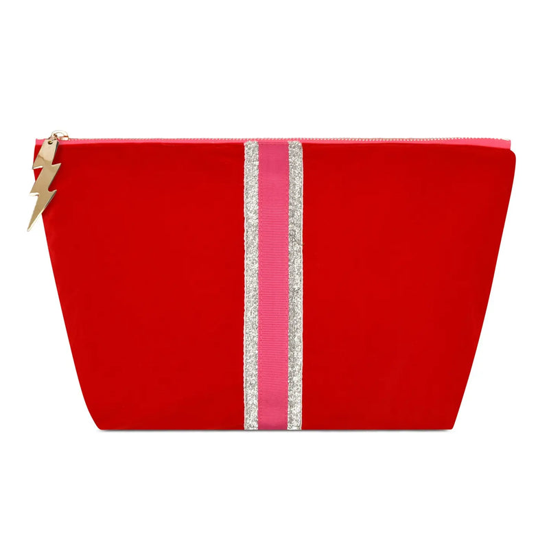 Large Red Velvet Bag | Cockatoo