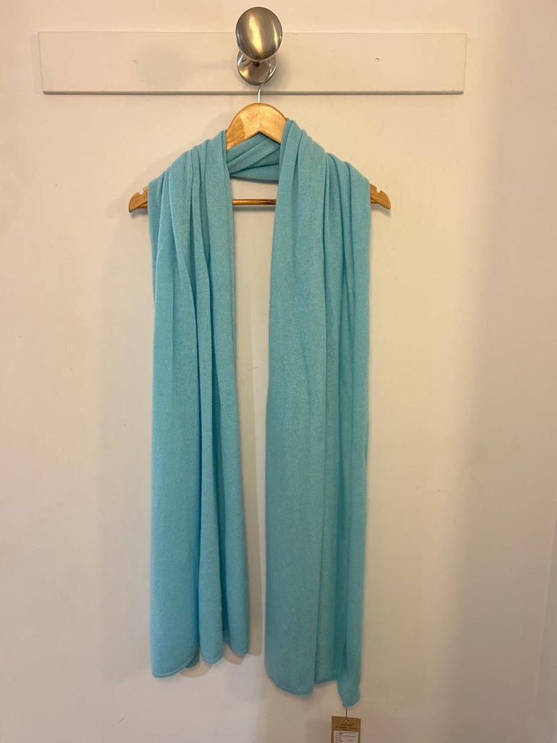 The Big Turquoise Cashmere Scarf | Sartoria Saracena