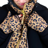 Leopard Convertible Mittens | Fudoon
