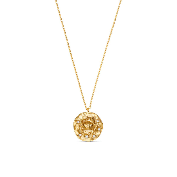 18k Gold Plated Zodiac Necklace | Orelia Jewellery