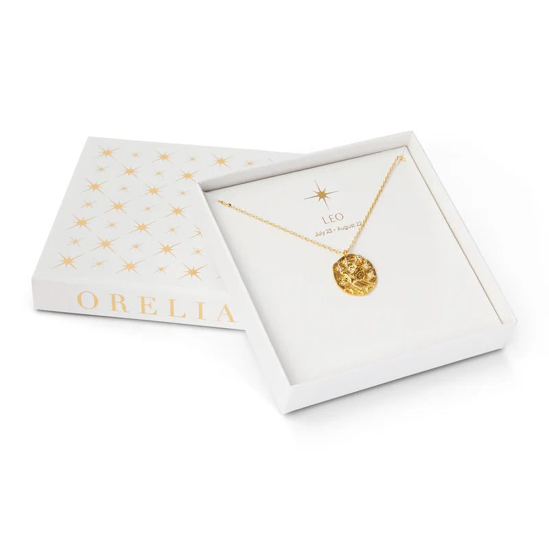 18k Gold Plated Zodiac Necklace | Orelia Jewellery