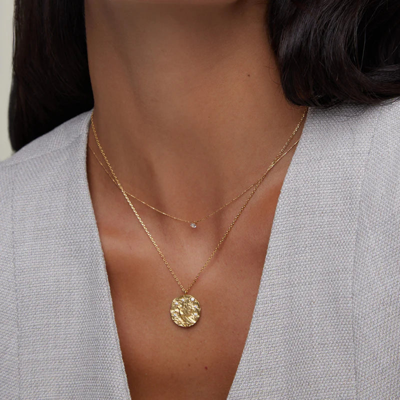 18k Gold Plated Zodiac Necklace | Orelia Jewellery