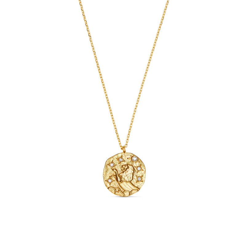 18k Gold Plated Zodiac Necklace | Orelia Jewellery