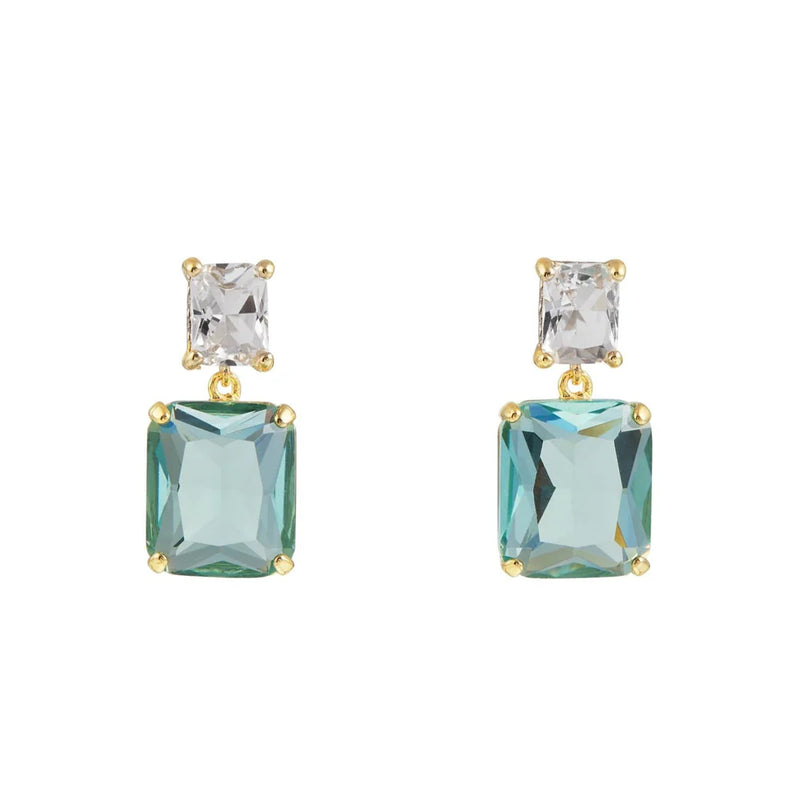 Statement Crystal Double Drop Earrings | Orelia Jewellery