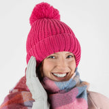 Ribbed Knit Bobble Hat | Dents
