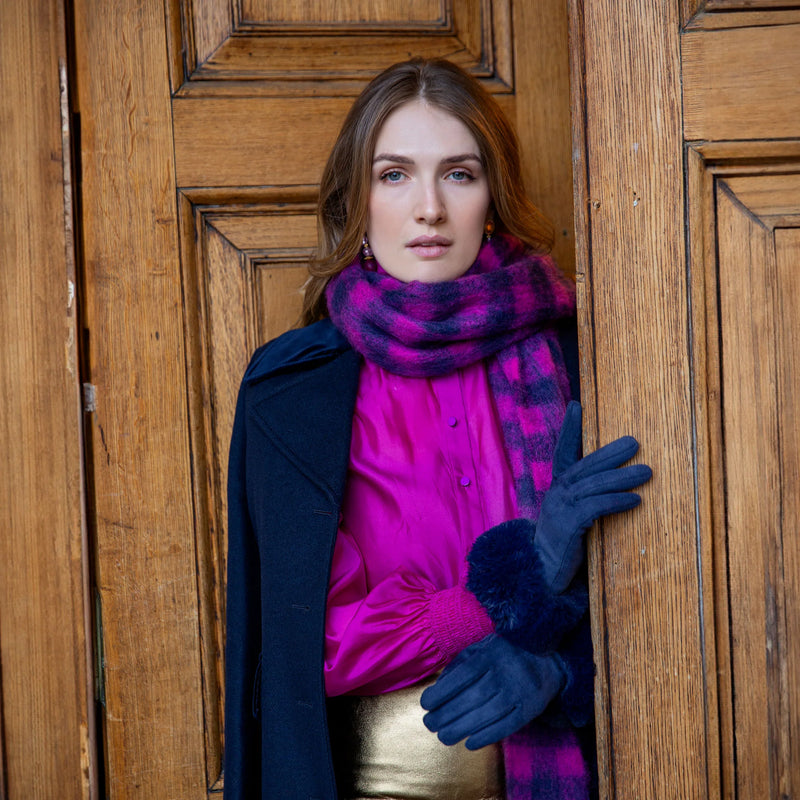 Soft Gloves with Faux Fur Cuffs | Dents