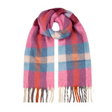 Check Scarf with Tassel Ends | Dents