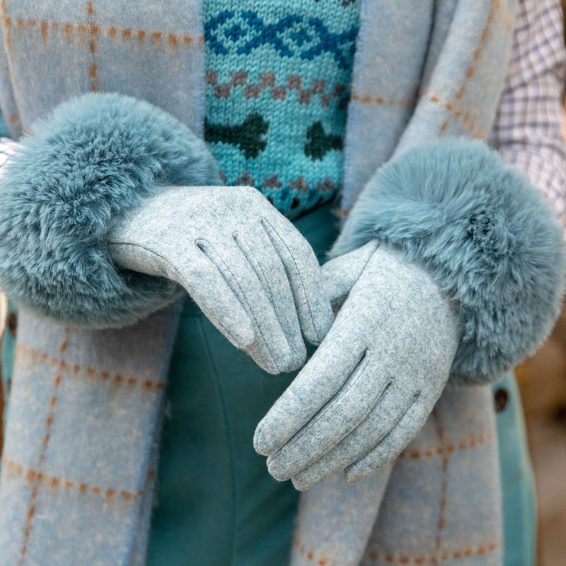 Soft Gloves with Faux Fur Cuffs | Dents