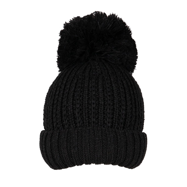 Ribbed Knit Bobble Hat | Dents