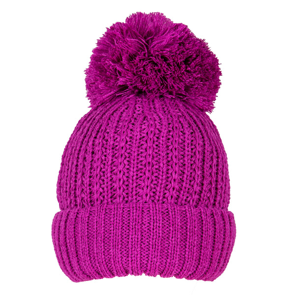 Ribbed Knit Bobble Hat | Dents