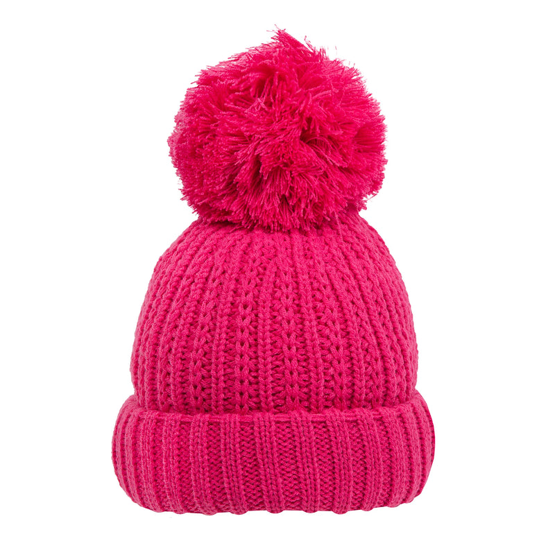Ribbed Knit Bobble Hat | Dents