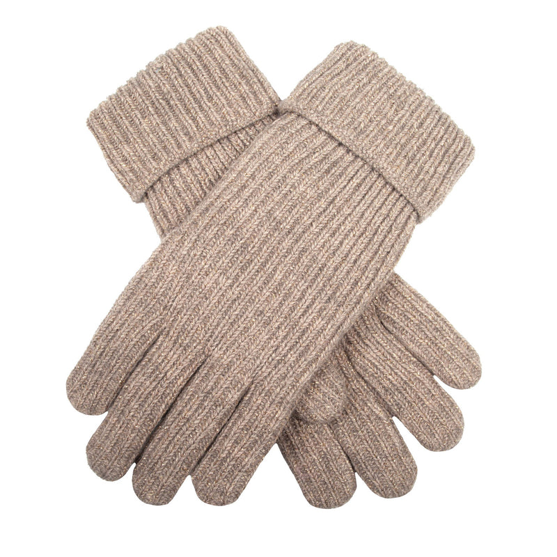 Metallic Ribbed Knit Gloves | Dents