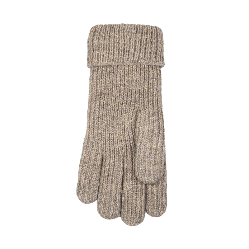 Metallic Ribbed Knit Gloves | Dents