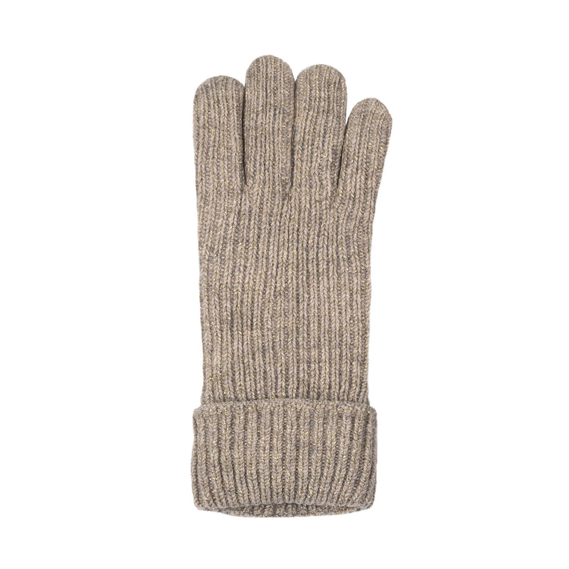 Metallic Ribbed Knit Gloves | Dents