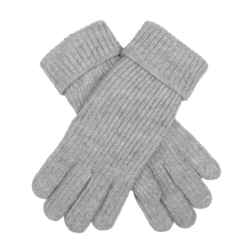 Metallic Ribbed Knit Gloves | Dents