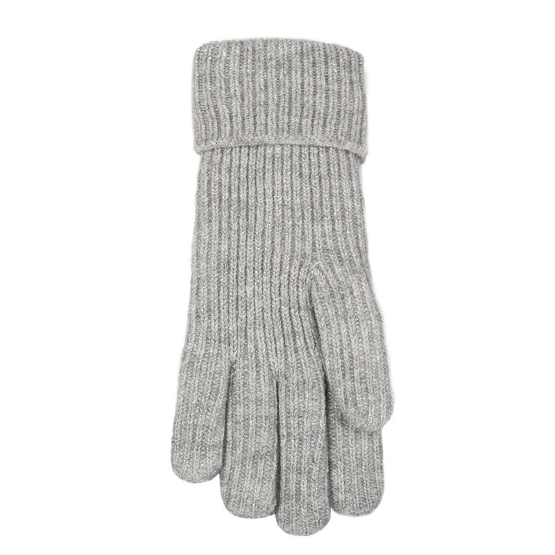 Metallic Ribbed Knit Gloves | Dents
