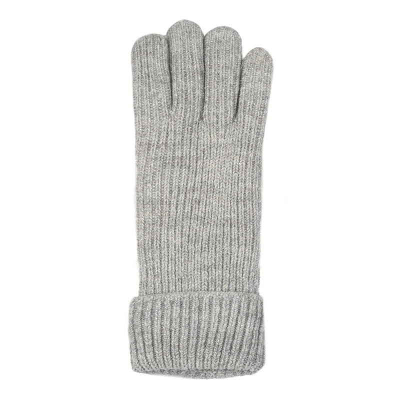 Metallic Ribbed Knit Gloves | Dents