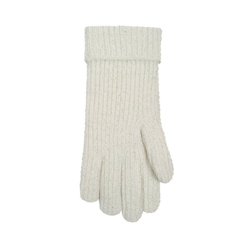 Metallic Ribbed Knit Gloves | Dents