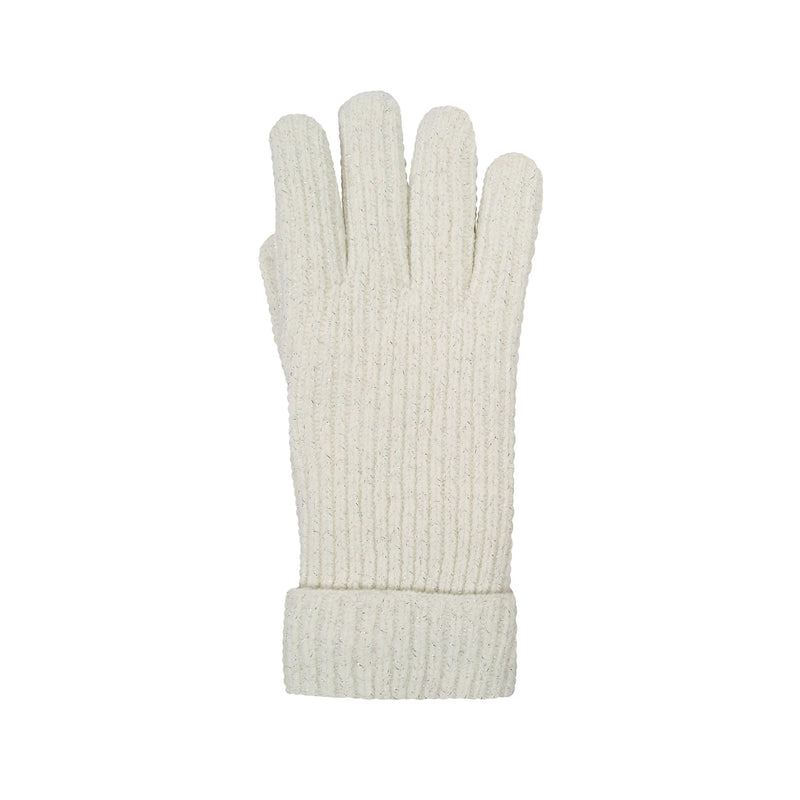 Metallic Ribbed Knit Gloves | Dents