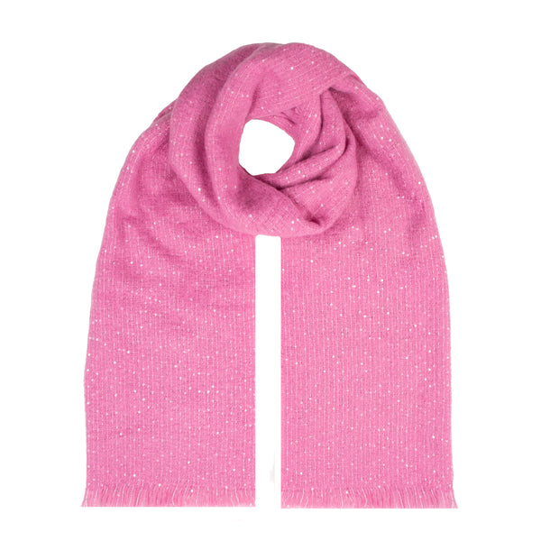 Sequin Scarf with Fringe Ends in Candy | Dents