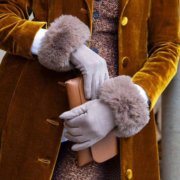 Soft Gloves with Faux Fur Cuffs | Dents