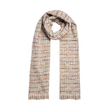 Tonal Woven Scarf with Metallic Yarn | Dents