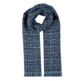 Tonal Woven Scarf with Metallic Yarn | Dents