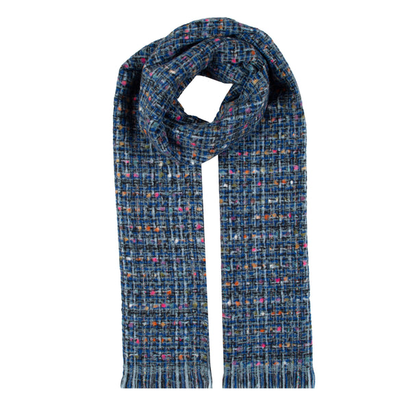 Tonal Woven Scarf with Metallic Yarn | Dents