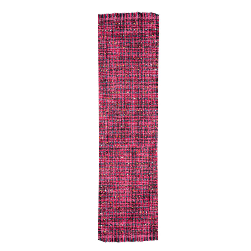 Tonal Woven Scarf with Metallic Yarn | Dents