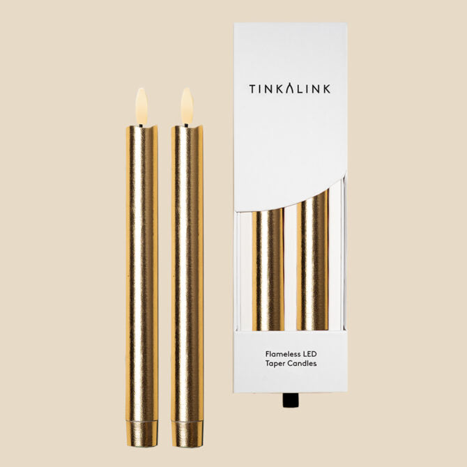Golden Hour Flameless LED Wax Candles | Tinkalink