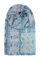 OM Blue Scarf | Ombré London
