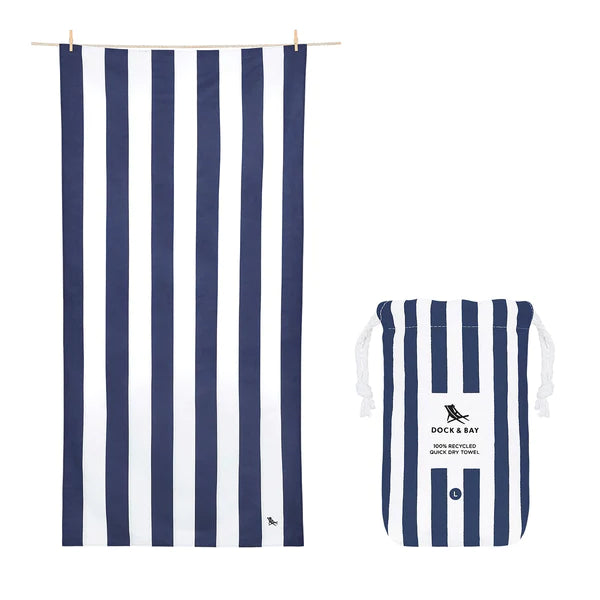 Quick Dry Beach Towels - Large | Dock & Bay