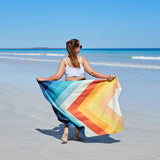 Chevron Chic Quick Dry Beach Towels - Large | Dock & Bay
